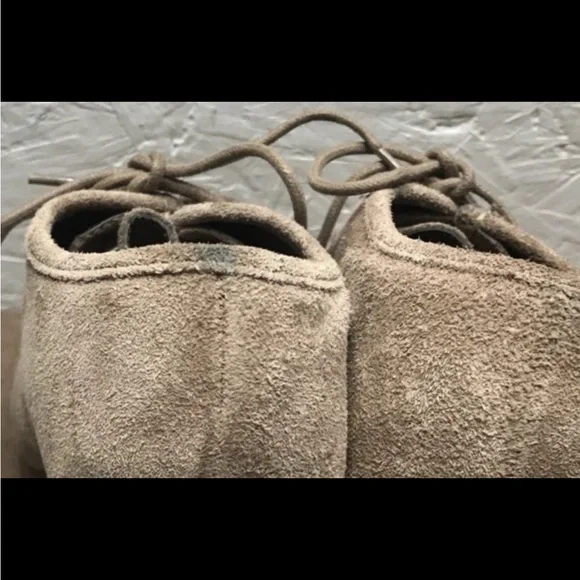 Lauren Ralph Lauren Denver Women's Chukka Tan Brown Suede Leather Wedge Size 9B - Picture 11 of 16